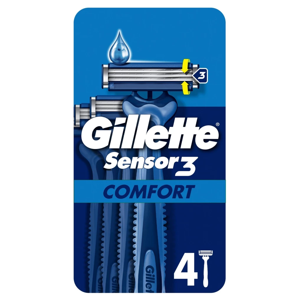 Gillette - Sensor3 Disposable Razors på KICKS.se