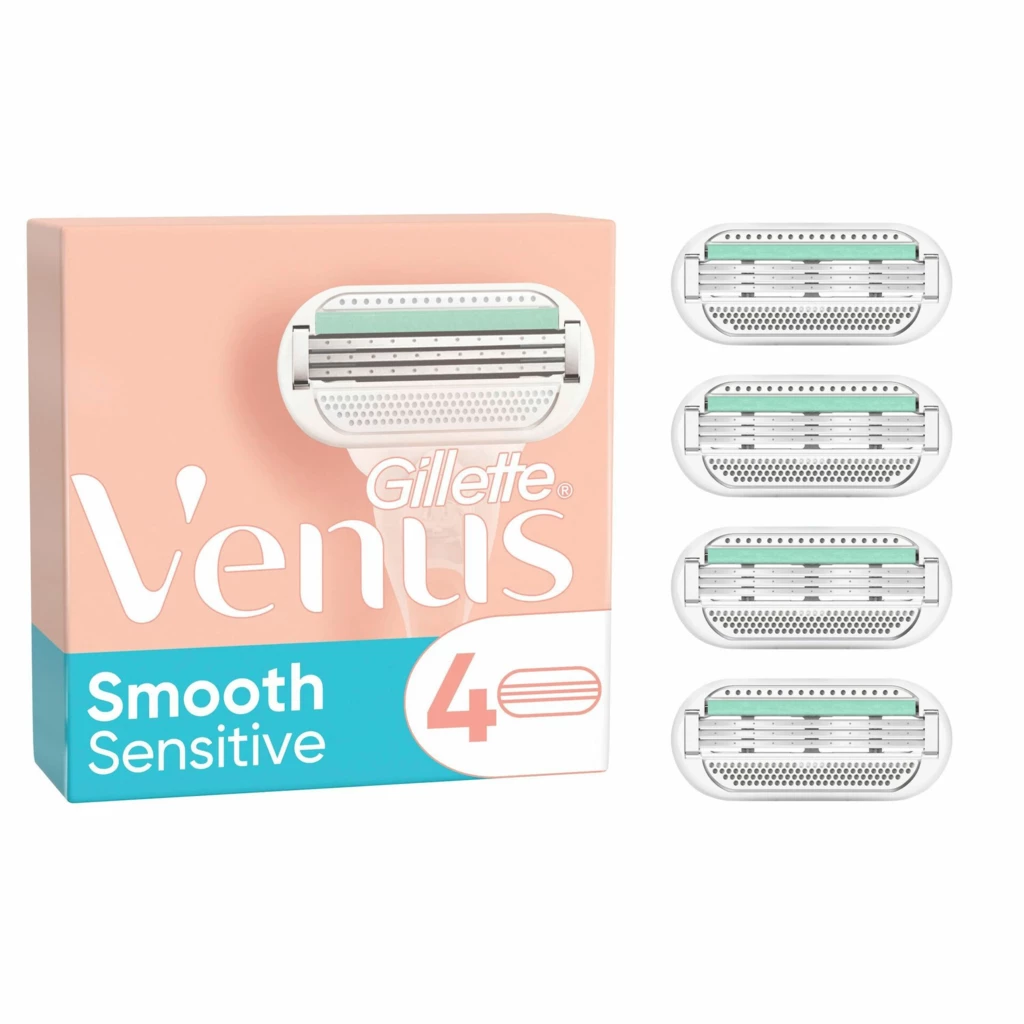 Gillette - Smooth Sensitive Razor Blades 4 pack på KICKS.se