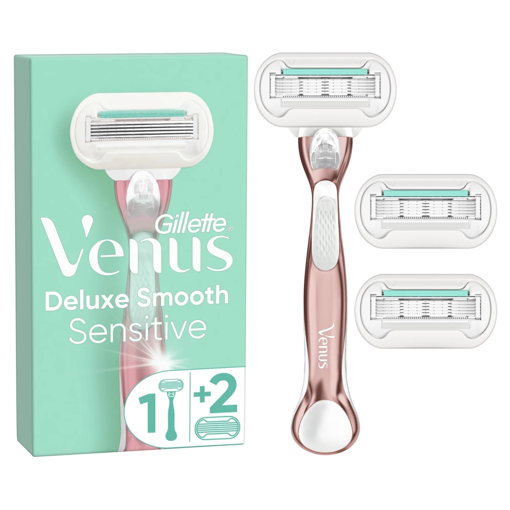Gillette - Deluxe Smooth Sensitive Razor + 2 Blades på KICKS.se