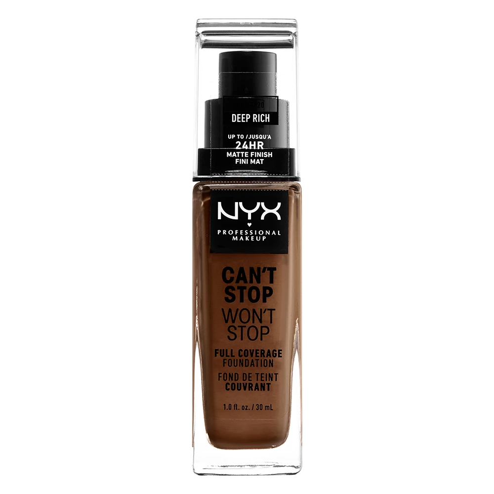 NYX Professional Makeup - Can't Stop Won't Stop Foundation Deep Rich på KICKS.no