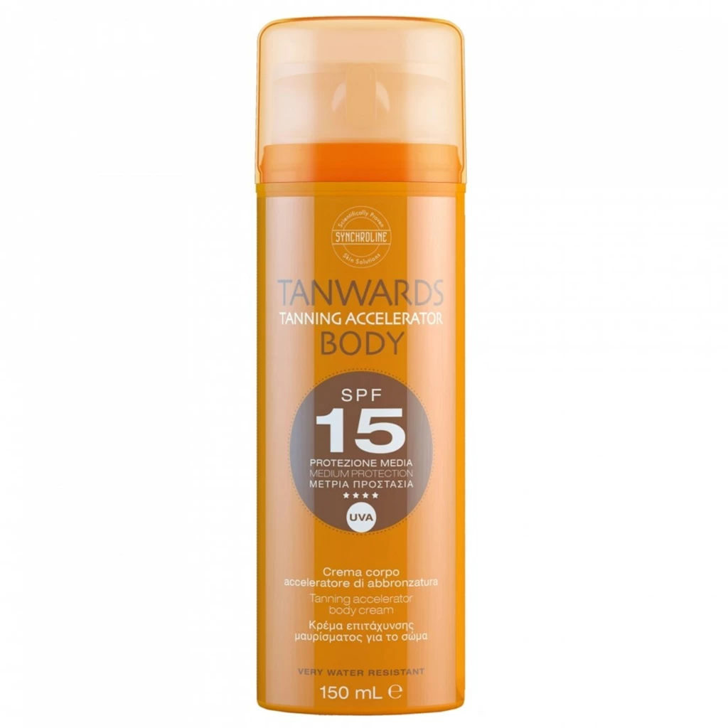 SYNCHROLINE - Tanwards Tanning Accelerator Body SPF15 150 ml på KICKS.no