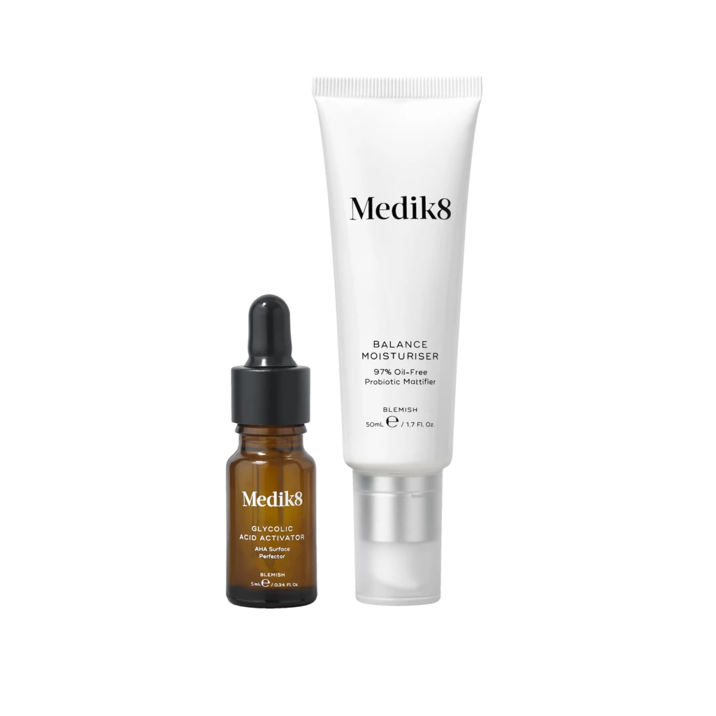 Medik8 - Balance Moisturiser & Glycolic Acid Activator 50 + 5 ml på KICKS.no
