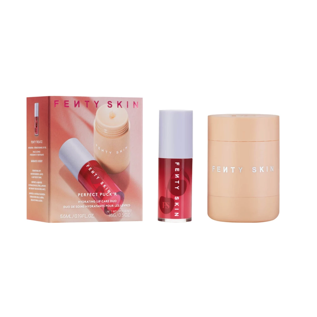 Fenty Beauty - Cherry Lip Oil & Plush Pudding Lip Mask - Limited Edition på KICKS.se