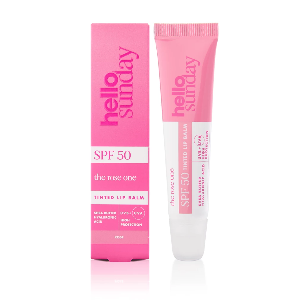 Hello Sunday - The Rose One - Tinted Lip Balm SPF50 Roseosoitteessa Kicks.fi