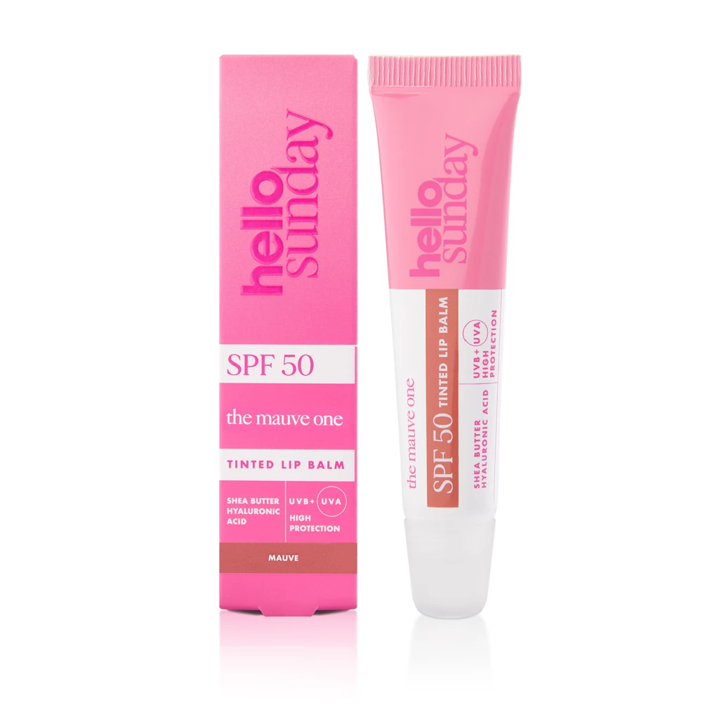 Hello Sunday - The Rose One - Tinted Lip Balm SPF50 Mauveosoitteessa Kicks.fi