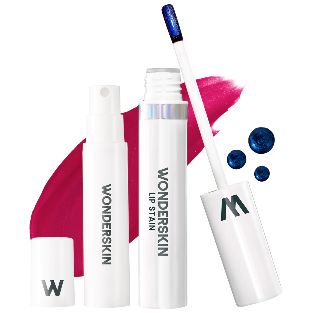 Wonderskin Wonder Blading Peel & Reveal Lip Stain Kit Darling (Bright Blum) - 4 ml