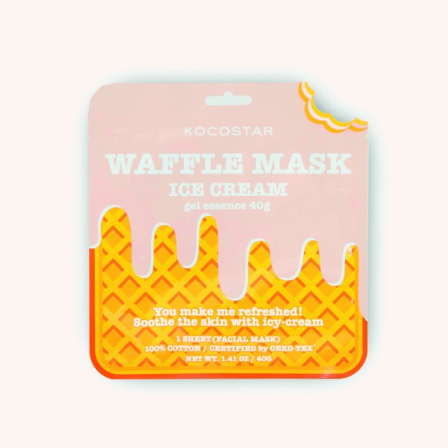 Waffle Mask Icecream Waffle Mask Icecream