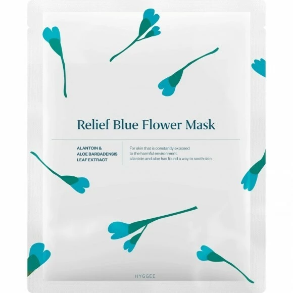 Hyggee - Relief Blue Flower Mask på KICKS.se