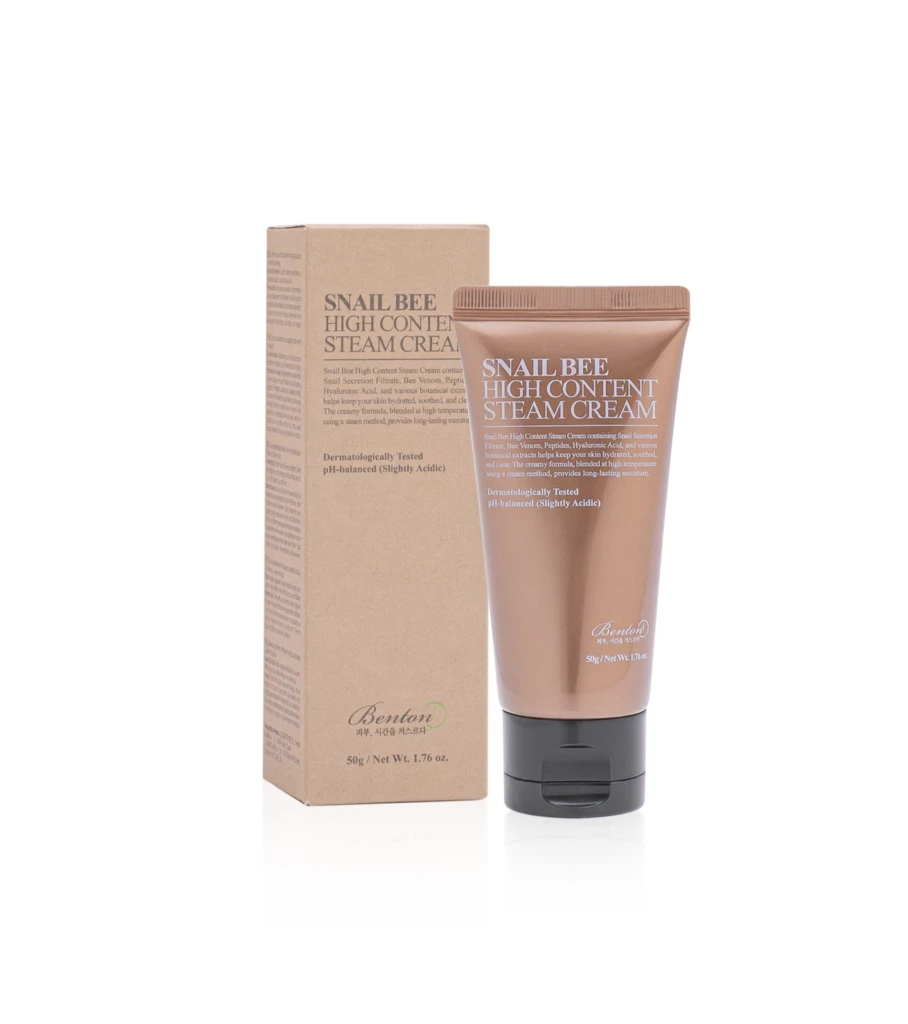 Benton - Snail Bee High Content Steam Cream 50 g på KICKS.no