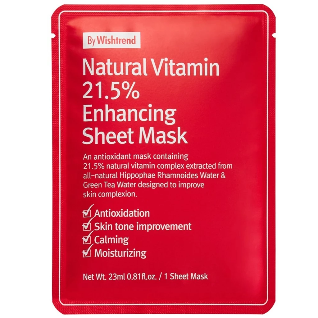 By Wishtrend - Natural Vitamin 21,5% Enhancing Sheet Mask på KICKS.se