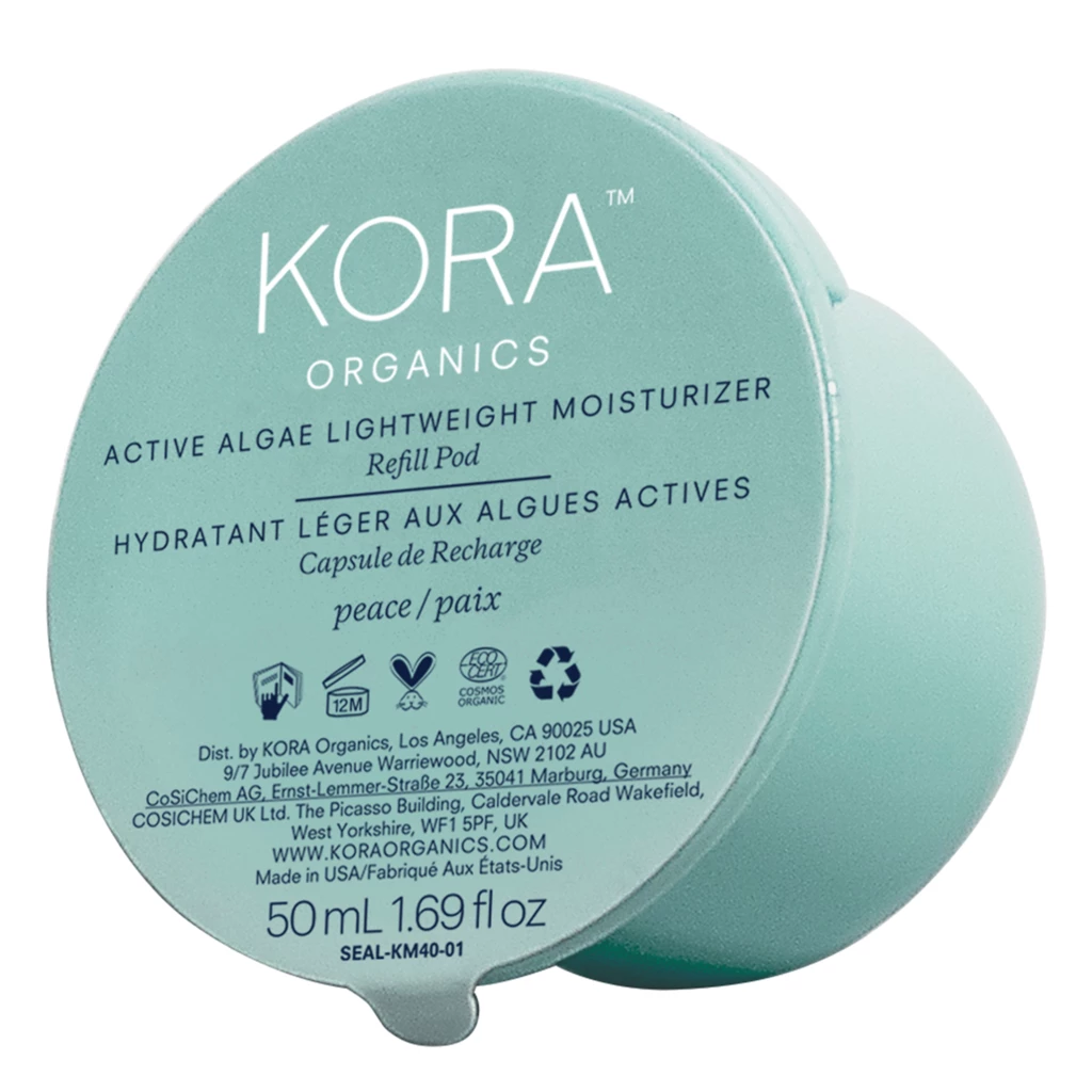 Kora Organics - Active Algae Lightweight Moisturizer Day Cream Refill 50 ml på KICKS.no