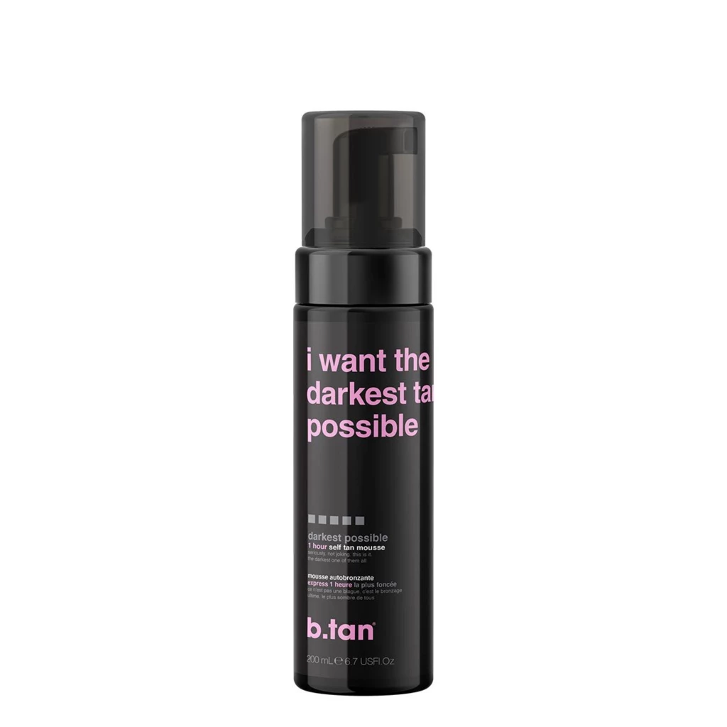 b.tan - I Want The Darkest Tan Possible Self Tan Mousse 200 ml på KICKS.se
