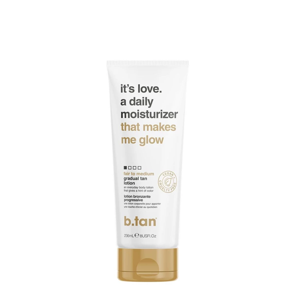 b.tan - It's Love. A Daily Moisturizer Gradual Tan Lotion 236 ml på KICKS.se