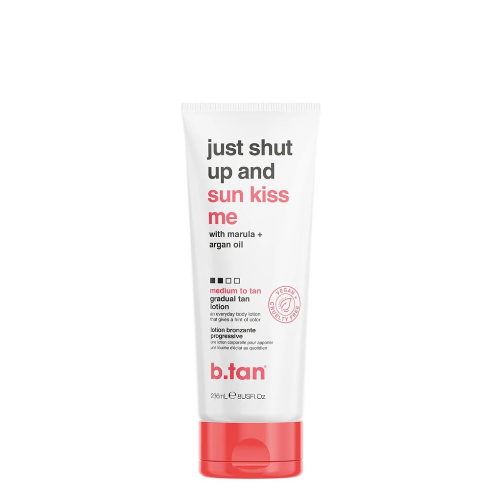 b.tan - Just Shut Up & Sunkiss Me Gradual Tan Lotion 236 ml på KICKS.se