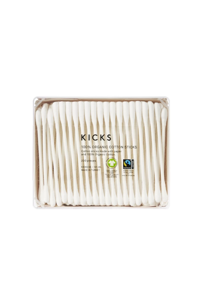 KICKS Beauty - 100% Organic Cotton Buds 200 pcsosoitteessa Kicks.fi